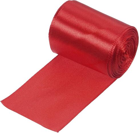Finish Line Satin Ribbon - Durable Polyester Fabric Tape, Apply to Athletics Running Matches/Marathon Races (1.97", 9.84ft, Red) in Saudi Arabia