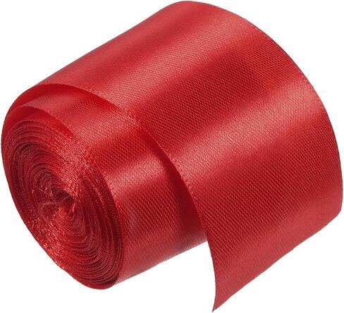Finish Line Satin Ribbon - Durable Polyester Fabric Tape, Apply to Athletics Running Matches/Marathon Races (1.97", 9.84ft, Red) in Saudi Arabia