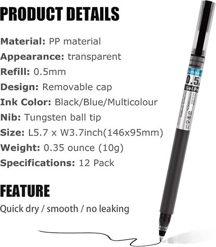 SMOOTHERPRO Blue Erasable Pens, 0.7mm Fine Point, Click Retractable Erasable Gel Pens, Blue Ink, 8 Pack for Writing, Sketching & Editing in Saudi Arabia