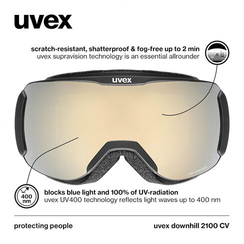 Uvex للجنسين - للبالغين، نظارات التزلج 2100 CV لتعزيز التباين in Saudi Arabia