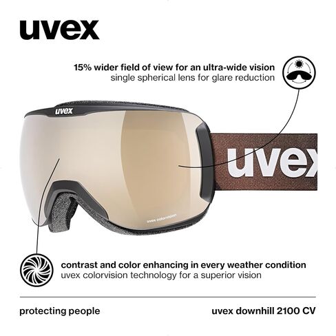 Uvex للجنسين - للبالغين، نظارات التزلج 2100 CV لتعزيز التباين in Saudi Arabia