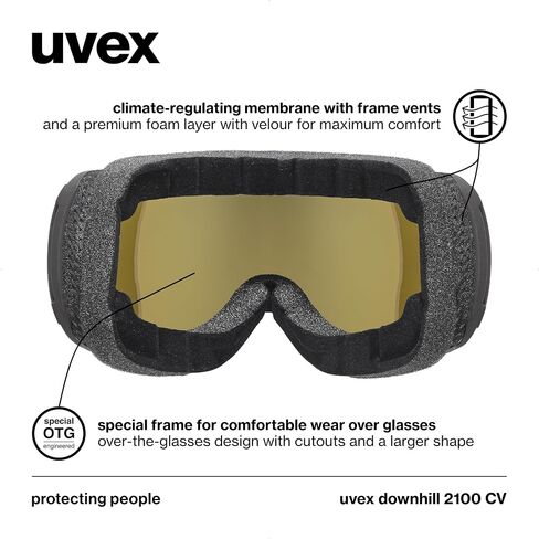 Uvex للجنسين - للبالغين، نظارات التزلج 2100 CV لتعزيز التباين in Saudi Arabia