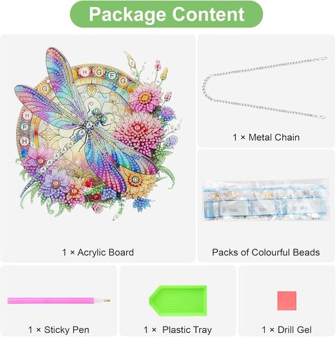 Eeekit Diamonds Painting Suncatcher ، DIY Diamond Art Hanging Ornament ، Double -Side Rhinestone Wall Window Window Hoft in Kuwait