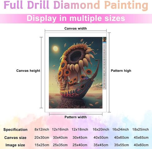 Diamond Art Painting, Halloween Witch Painting Kit Full Round Diamonds for Adults, DIY 5D Diamond Painting Crafts Gifts Home Wall Decor 12x16 Inches in Saudi Arabia