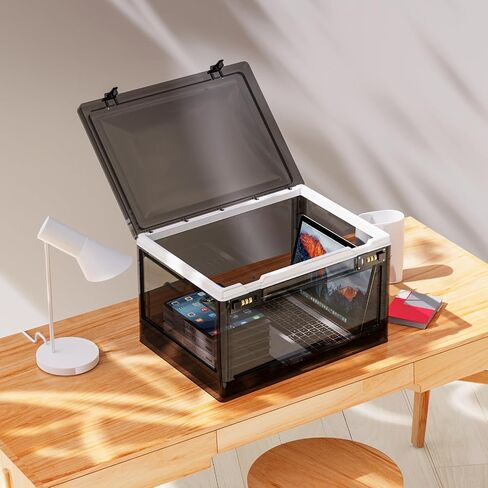 Extra Large Lock Box for Medication Safe, Medicine Lockable Storage Box with Code, Phone Lock Boxes for Video Games, Box with Combination Lock for Snacks/Food, Locking Cabinet for Home/Office (Black) in Kuwait