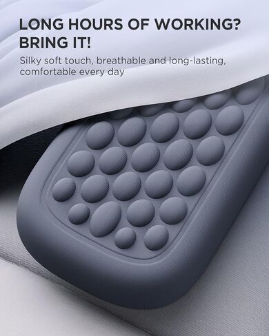 راحة معصم لوحة المفاتيح Lekvey ، راحة معصم للوحة مفاتيح الكمبيوتر - راحة معصم رغوة الذاكرة الحريرية للوحة المفاتيح والماوس ، وسادة الرسغ للوحة المفاتيح ، ودعم معصم تخفيف الآلام للوحة المفاتيح ، والأزرق الأخضر in Kuwait