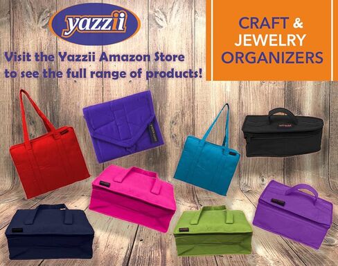 Yazzii Craft Travel Wallet - Portable & Multifunctional Craft Purse - 4 Pocket Holder for Notions, Credit Cards, Jewelry, Accessories, Medicine, & More! Purple in Saudi Arabia