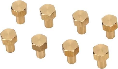 RC Nut, Brass 8Pcs Rust Resistant RC Nut for SCX24 (8mm) in Saudi Arabia