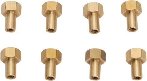 RC Nut, Brass 8Pcs Rust Resistant RC Nut for SCX24 (8mm) in Saudi Arabia