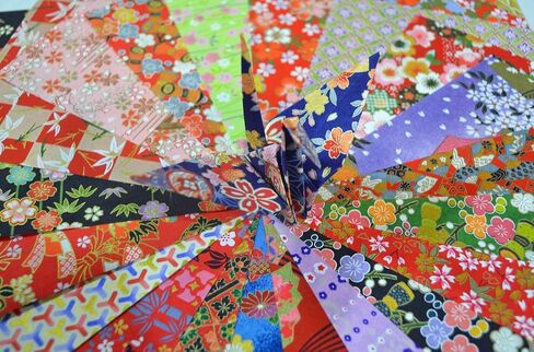 Yuzen Washi Origami Paper 15x15cm Japanese Chiyogami Assortment (60 Sheets) in Saudi Arabia