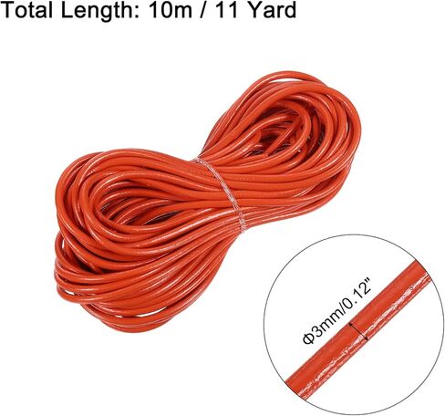 MECCANIXITY Light Coffee Leather Cord, Round Leather String Leather Lace Rope for Necklace, Bracelets, Braiding, Jewellery, Crafts,1.5mm x 20m in Kuwait