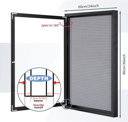 Enclosed Changeable Letter Boards Felt Message Board with Locking Door, Black, Aluminum Frame, 26X20 inches in Saudi Arabia