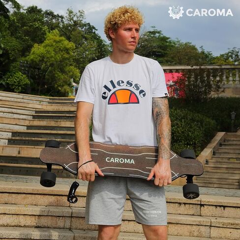 Caroma Electric Skateboards Glow in The Dark, 1200W Powerful Motor, 28MPH Top Speed, 4/6AH Battery, 16/28Miles Max Range, 4 Speed Mode Remote Control, Electric Longboard for Adults&Teens in Saudi Arabia