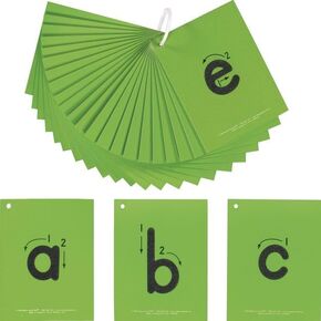 EZread™ Sandpaper Tactile Letters: Lowercase - 26 Cards