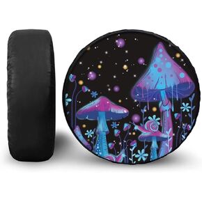 BIGCARJOB Personality Custom Design Tire Covers Outdoor Travel UV Waterproof Tire Cover fits 14-19inch Spare Tire .Universal Tire Covers for RVs Heavy Duty Protection Covers