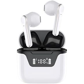 Language Translator Earbuds, 144 Languages 99% Accuracy 0.2S Fast Translation Headphones, Instant Voice Language Translator Device with Noise Cancelling Mic