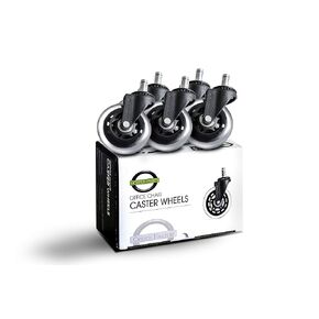 Office Chair Wheels, Set of 5 Heavy Duty Chair Wheels, Hardwood Floor Safe, Replacement Wheels for Office Chair, Modern Style, Universal Fit, Suitable for All Flooring and Carpet