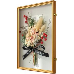 حافظة عرض صندوق الظل من Elevens، إطار صندوق ظلال مقاس 18 بوصة × 22 بوصة مع صناديق ظلال من سبائك الألومنيوم مع قفلين مضادين للسرقة، وحقيبة عرض ميداليات تذكارية، وصندوق ذاكرة لباقة الزفاف، والمجموعات، باللون الأسود in Kuwait