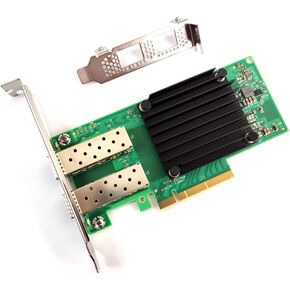 Mellanox Technologies MCX512A-ACAT CONNECTX-5 EN Network Interface Card, 25GBE Dual-Port SFP28, PCIE3.0 X8, Tall BR