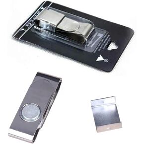 Stainless Steel Billiards Cue Chalk Powder Clip