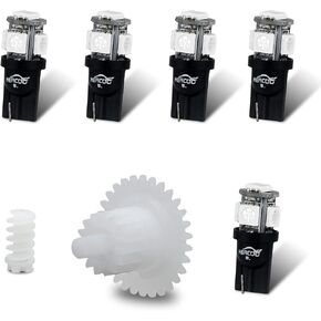 HERCOO Speedometer Odometer Gear Repair Kit New Speedo Gear Cluster Bule LED Light Bulbs for Dash Instrument Gauge Compatible with Ford Mustang 1994 1995 1996 1997 1998