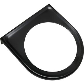 2Inch Gauge Panel 2Inch/52mm Black Single Gauge Chrome Mounting Panel Single Hole Meter Gauge Pillar Mount Pod Holder for Auto, Truck, Boat and More