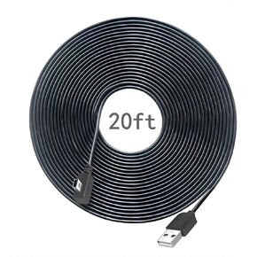 Mini USB Cable 20FT, USB Mini B Cord Charger Cable Compatible with Garmin Nuvi GPS, SatNav, Dash Cam, Camera, PS3 Controller, Hard Drive, GoPro Hero 3+, PDA and More