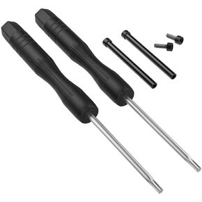 Screw Accessory Compatible with Garmin Forerunner 235 Smart Watch, 2PCS Stainless Steel Replacement Screws Release Removal Tool Compatible with Garmin Forerunner 235/220/230/620/630/735XT (Black)