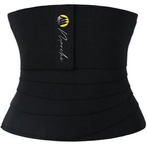 A&M MARCHÉ Waist Trainer Bandage Wrap For Women - Sauna Sweat Waist Trimmer and Body Shaper Black