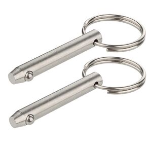 2 Pcs Quick Release Pin, Diameter 5/16"(8mm), Total Length 2.17"(55mm), Effective Length 1.54"(39mm), Full 316 Stainless Steel, Bimini Top Pin, Marine Hardware