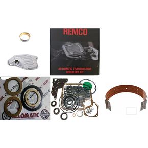 4R75W(04-UP) TRANSMISSION REBUILT KIT WITH OVERHAULT KIT CLUTCHES FRONT BAND PUMP BUSHING AND FILTER