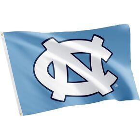 Desert Cactus University of North Carolina Flag UNC Chapel Hill Tar Heels Flags Banners 100% Polyester Indoor Outdoor 3x5 (Style 1)