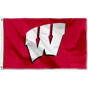 UW Wisconsin Badgers University Large College Flag