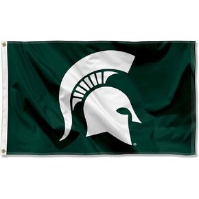 Michigan State Spartans MSU Sparty University Large College Flag