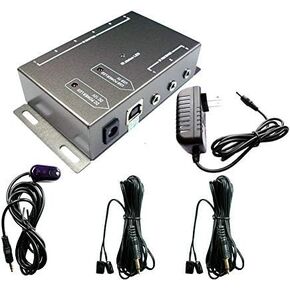 IR Receiver Accessories for IR Repeater Kit,IR Repeaters Accessories (2 dual head, GRAY)