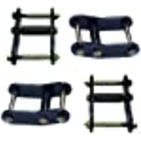 Crown Automotive-RT21023 RT Off-Road Hd Shackle Kit - Black, Silver