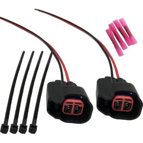 2 PACK Compatible with Polaris Fuel Injector Repair Harness Kit RZR Ranger 570 800 900 Pigtail 1204318
