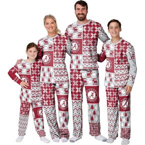 FOCO NCAA mens Busy Block Family Matching Collection Set Holiday Pjs
