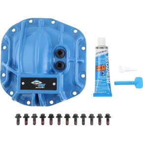 Spicer 10053467 Nodular Iron Rear Dana 35 and AdvanTEK Differential Cover Compatible with Select Wrangler JL - Blue
