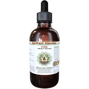 Hawaii Pharm Poke Alcohol-FREE Liquid Extract, Organic Poke (Phytolacca americana) Dried Root Glycerite Natural Herbal Supplement, USA 2 fl.oz