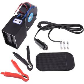 Car Defroster Heater, Adjustable 300W-500W Ceramic Car Heating Fan Heater,Heating Warmer Windshield Defroster Demister,DC 12V Temperature Control Device