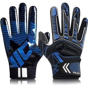 Football Gloves and Adult Football Receiver Gloves,Tacky Grip Skin Tight Adult Football Gloves and Enhanced Performance Football Gloves for Men and Women