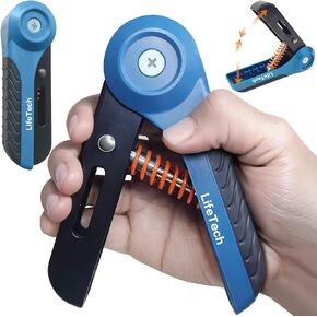 Hand Grip Strengthener Workout, Adjustable Hand Exerciser Wrist Forearm Trainer, Foldable Strength Training Gripper Updated, Portable Strength Training Equipment