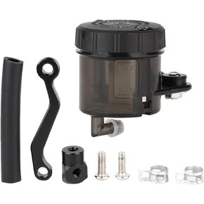 Brake Fluid Reservoir Kit, Universal Motorcycle Brake Fluid Reservoir Clutch Tank Cylinder Oil Cup Motorcycle Modification Part Replacement for Most Motorcycles