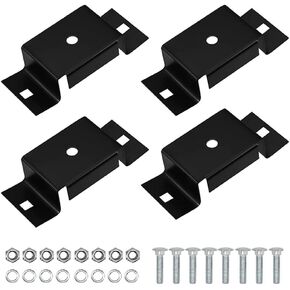 4 PCS Trailer Stake Pocket,Utility Trailer Stake Pocket,Pocket Stake Pocket Trailer for Mounting,2x4 Bracket Square Bracket
