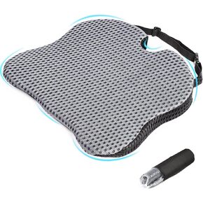 وسادة مقعد السيارة إسفين - وسادة مقعد للقيادة بحجم أكبر. وسادة من الإسفنج الذكي لتخفيف الضغط على عظم الذنب. وسادة مقعد معززة للسيارات والشاحنات والمركبات وكرسي المكتب in Kuwait