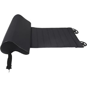 otoez Faux Leather Car Seat Extender Chair Leg Extender Comfortable Leg Support Pillow Extended Auto Seat Cushion (Black)