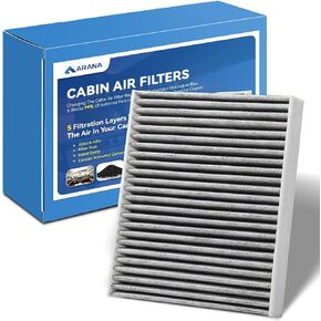ARANA CF12157 Cabin Air Filter With Activated Carbon, CP157 Cabin Filter Replacement For Select Lexus, Mazda, Subaru And Toyota Avalon, Camry, Corolla, Highlander, Prius, Rav4, Sienna, Venza, 1 Pack