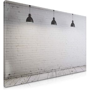 Navaris Magnetic Dry Erase Board - 16 x 24 inches Decorative White Board for Wall with Design, Includes 5 Magnets and Marker - Wooden Planks