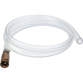 Gas Siphon Pump 1/2'' Copper Valve 6FT Syphon Hose for Water Gasoline Fuel & Other Liquid Safety Self Priming Shaker Siphon Hand Pump Tube